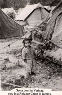 One of many refugee camps at Jammu.